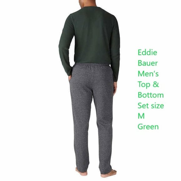Eddie Bauer Men’s Top & Bottom Set Size‎ M Green - Picture 1 of 5